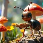 imagem de uma Formiguinha carregando uma migalha gerada por IA para Crescer um Canal Dark no TikTok em 2025