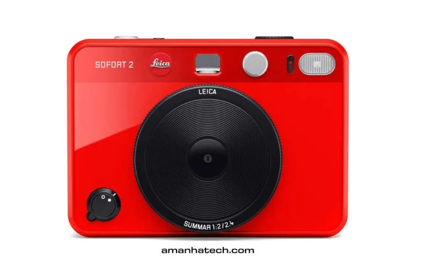 Câmeras instantâneas vermelha